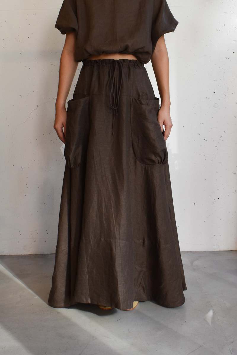 at dawn アットドーン LINEN LONG SKIRT マキシ丈スカート バイヤー厳選用品 at マキシ丈スカート SKIRT LONG LINEN アット