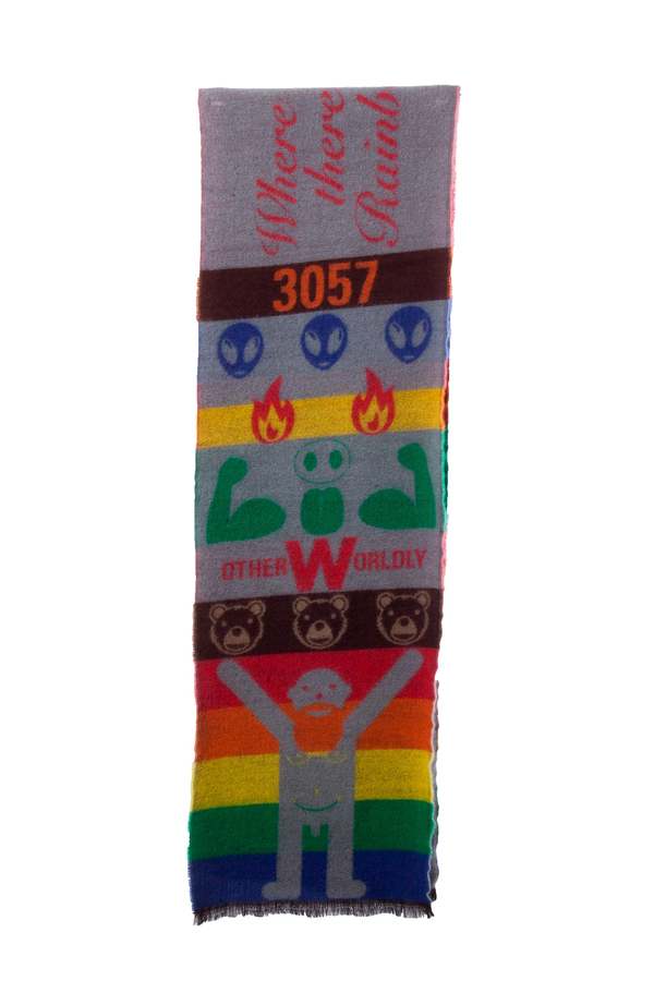 Walter Van Beirendonck Otherworldly Scarf - Grey | Garmentory