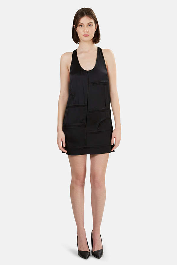 alexander wang silk tank dress Alexander Wang Chain-strap Silk Midi Dress