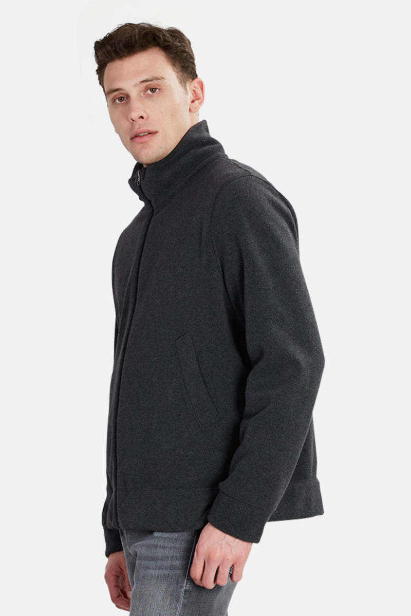 Harris Wharf London Harrington Jacket - Black