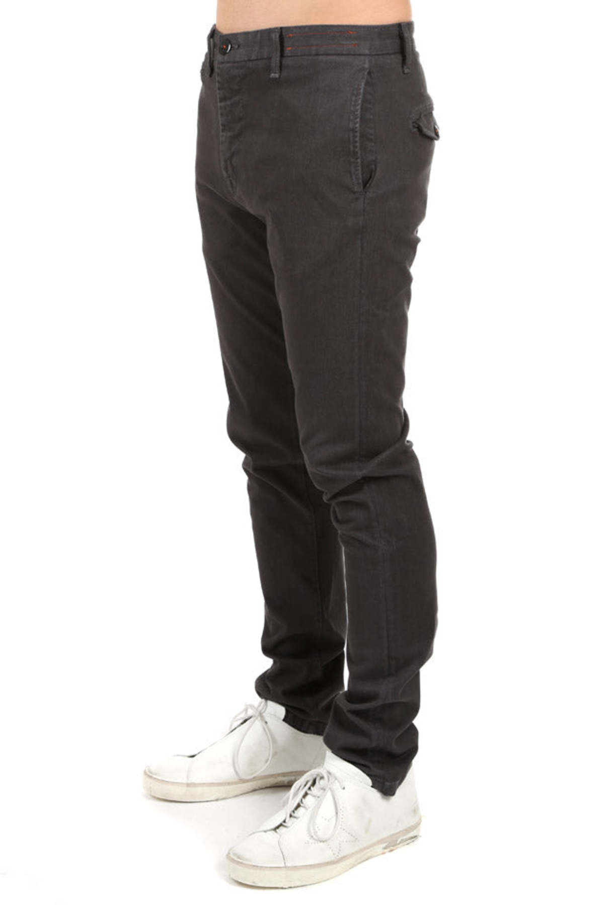 Kato French Terry Slim Chino - Charcoal - Image 2 of 5