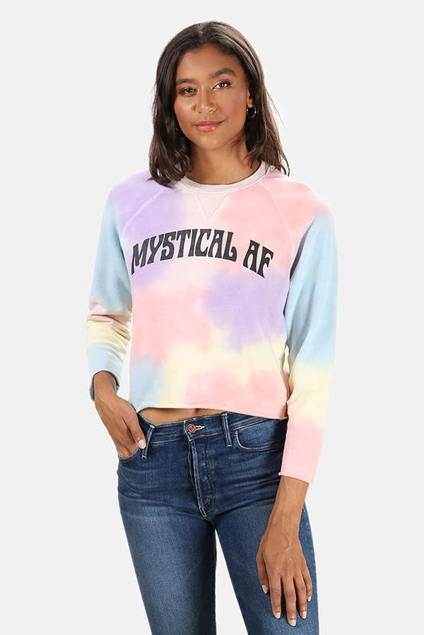 Mother denim tie dye sweatshirt Clearance