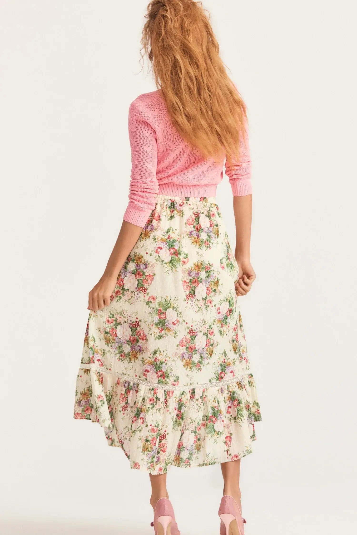 Love Shack Fancy Viva Skirt Shimmering Gemstone Garmentory