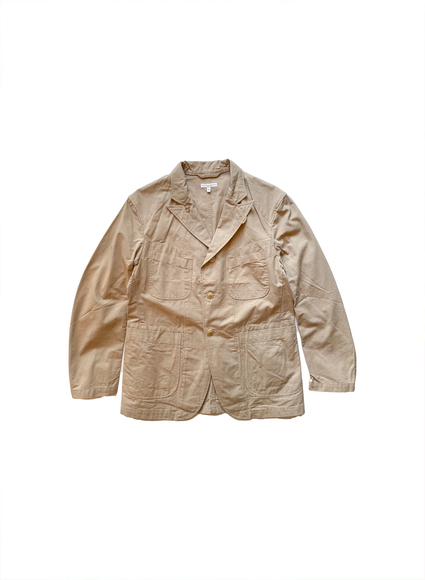Engineered Garments Bedford Jacket - Khaki Cotton Ripstop