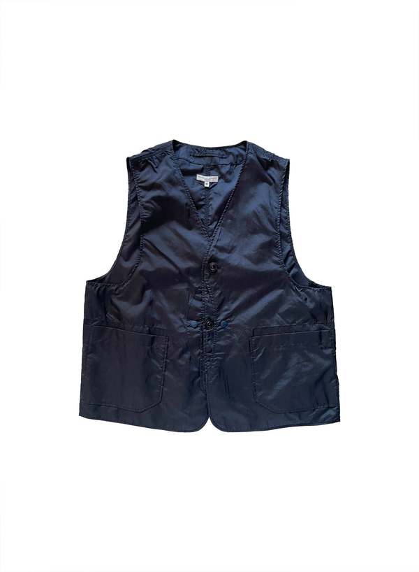 Engineered Garments Nylon Micro Ripstop Upland Vest - Navy