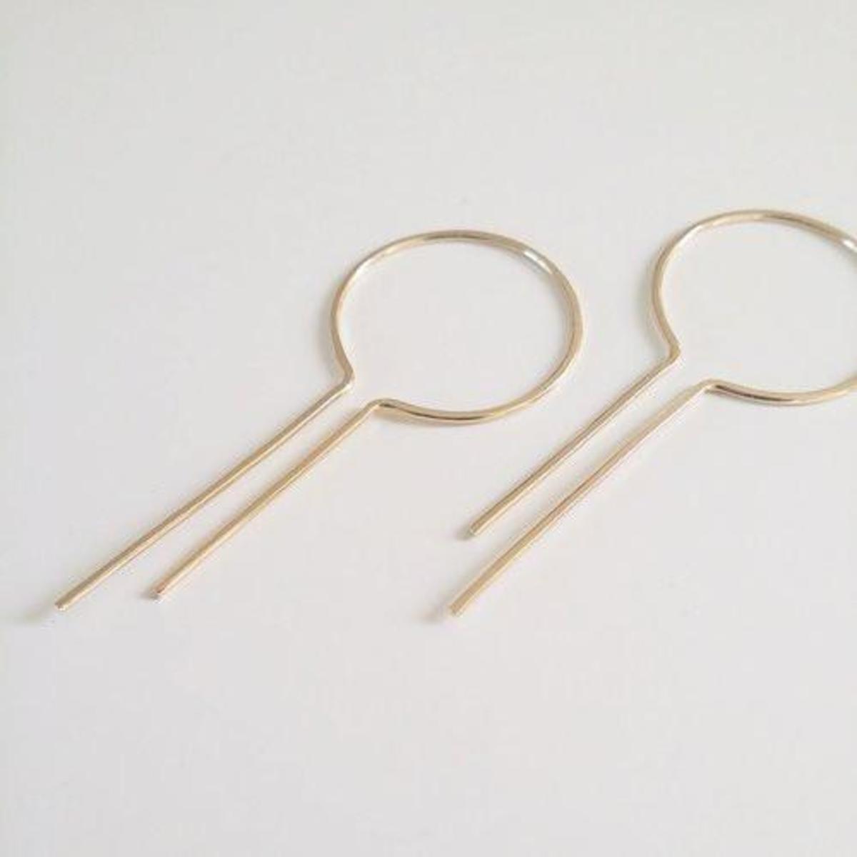 Nepheliad Dreamcatcher Open Hoop Earrings - Image 3 of 5