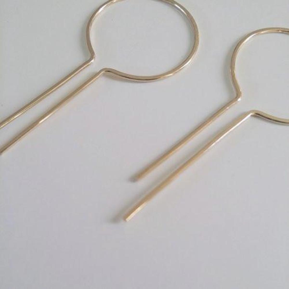 Nepheliad Dreamcatcher Open Hoop Earrings - Image 5 of 5