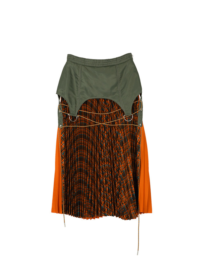 ANDERSSON BELL Plaid Pleated Military Skirt | Garmentory