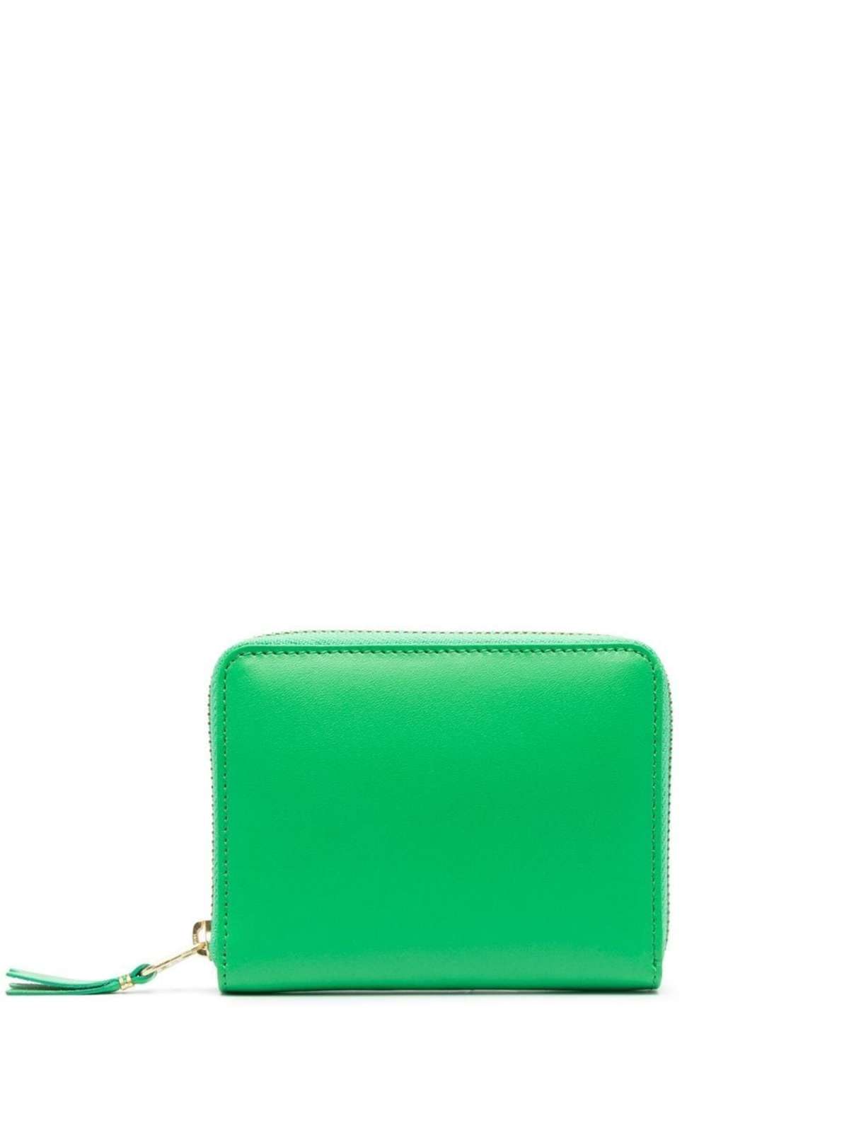 Comme Des Garcons Accordion Card Case Wallet - Green