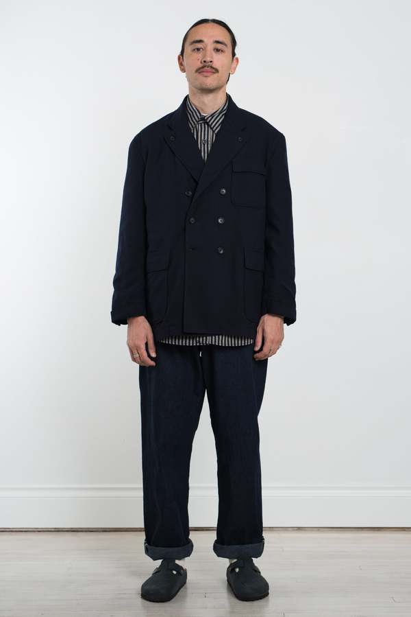 ジャケット・アウター ENGINEERED GARMENTS REEFER JACKET NAVY DEEP DIVE] REEFER JACKET | Nepenthes New York