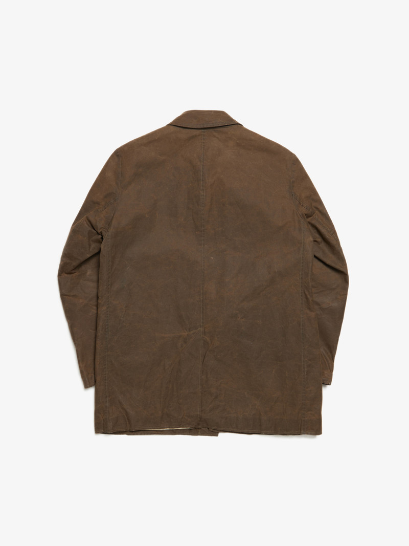 ジャケット・アウター Paul Harnden deerskin jacket brown M Paul Harnden Shoemakers Waxed Elongated Button Down Jacket - Brown