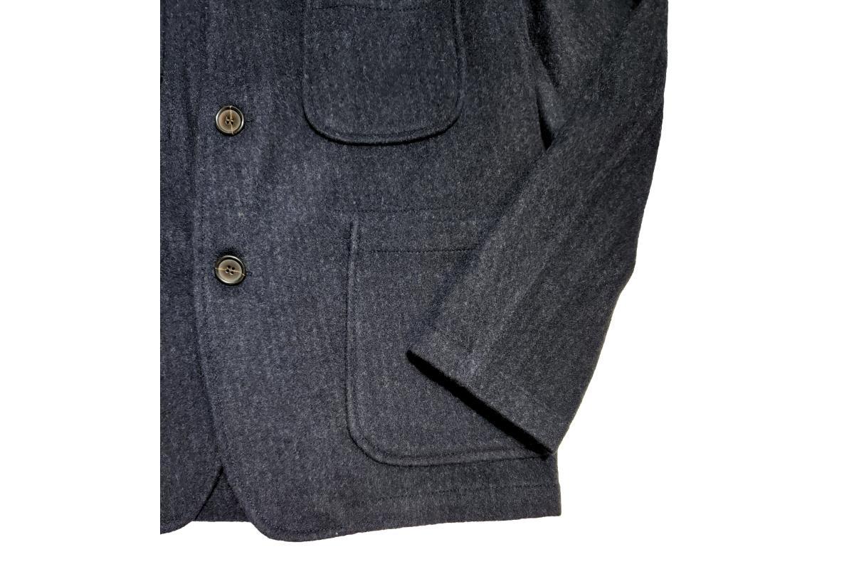 Universal Works Five Pocket Jacket Navy Marl Garmentory