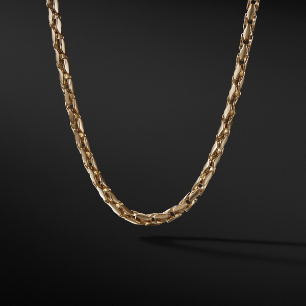SAYAKA DAVIS NEW YORK Medium Fluted Chain Necklace - Gold
