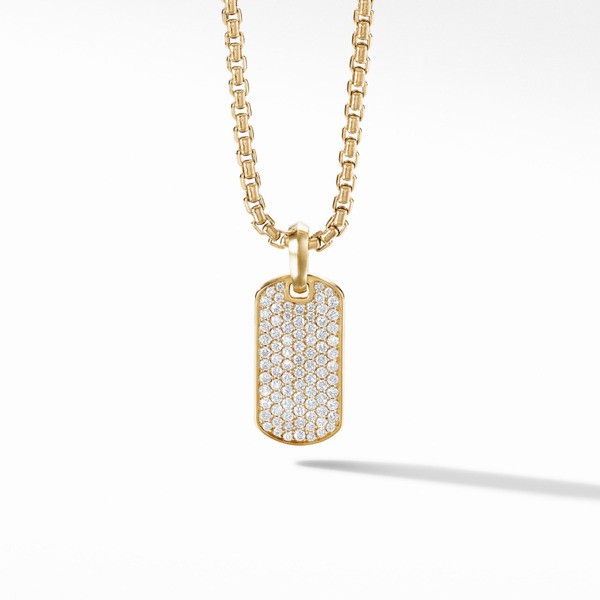 SAYAKA DAVIS NEW YORK Pav Tag - 18K Yellow Gold/Diamond Pendant
