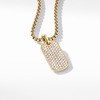 SAYAKA DAVIS NEW YORK Pavé Tag - 18K Yellow Gold/Diamond Pendant - Thumbnail 3
