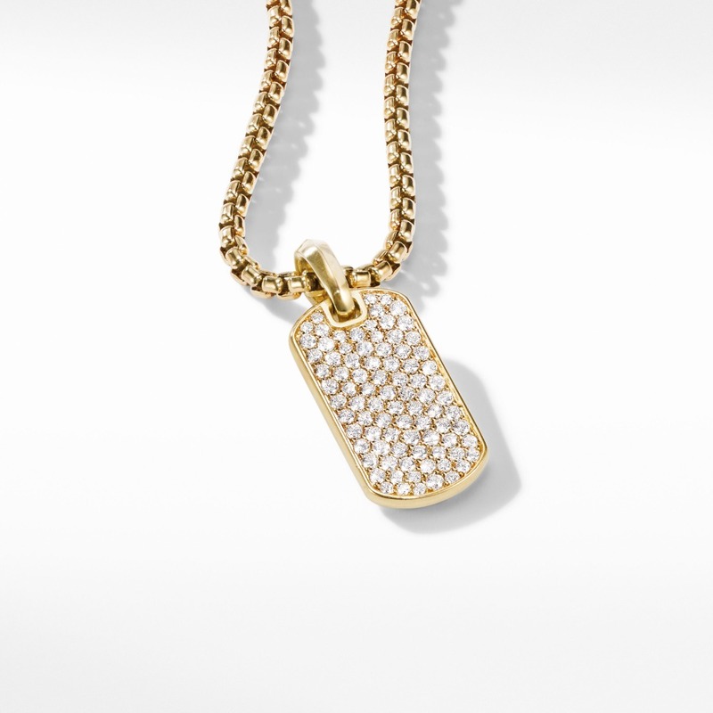 SAYAKA DAVIS NEW YORK Pav Tag - 18K Yellow Gold/Diamond Pendant