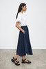 Kowtow Petal Skirt - Navy - Thumbnail 3