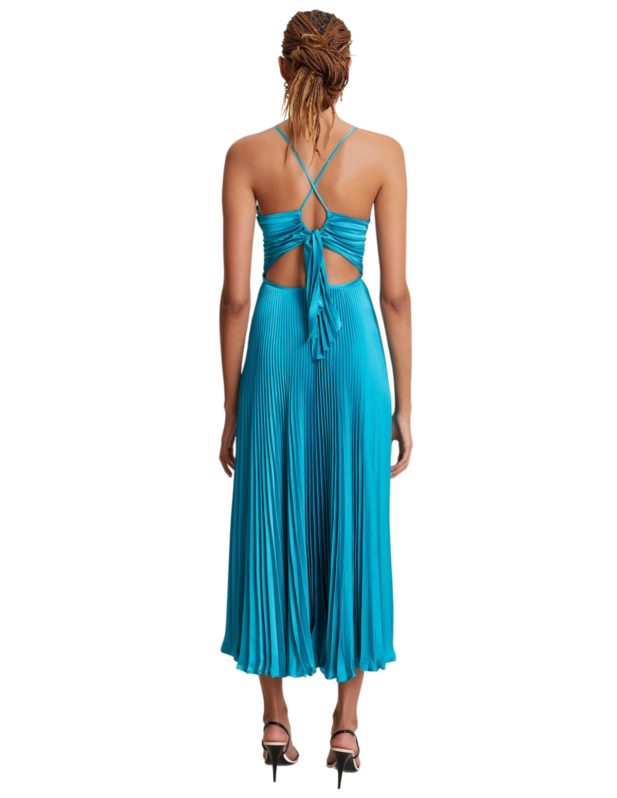 knee length dresses for ladies ALC Renzo II Pleated Midi Dress – Drest by Scott Malouf main image 1