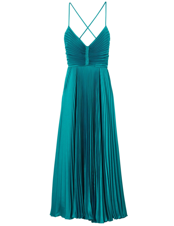 slim fit dress slacks A.L.C. Women's Reagan Pleated Midi-Dress - Deep Plum main image 0
