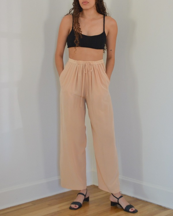 dkny silk pants