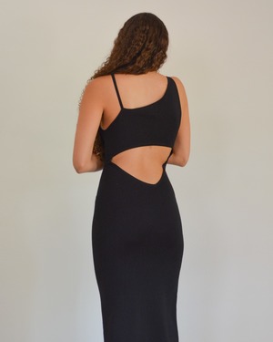 bra ideas for backless dresses Simkhai Blayne Open Stitch Knit Midi Dress