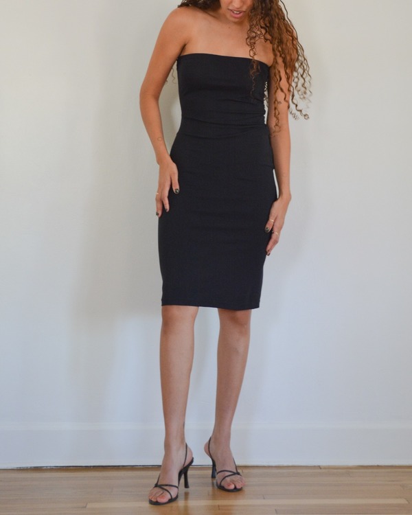navy blue dress for baby girl 90s Gaultier Strapless Skirt Dress main image 0