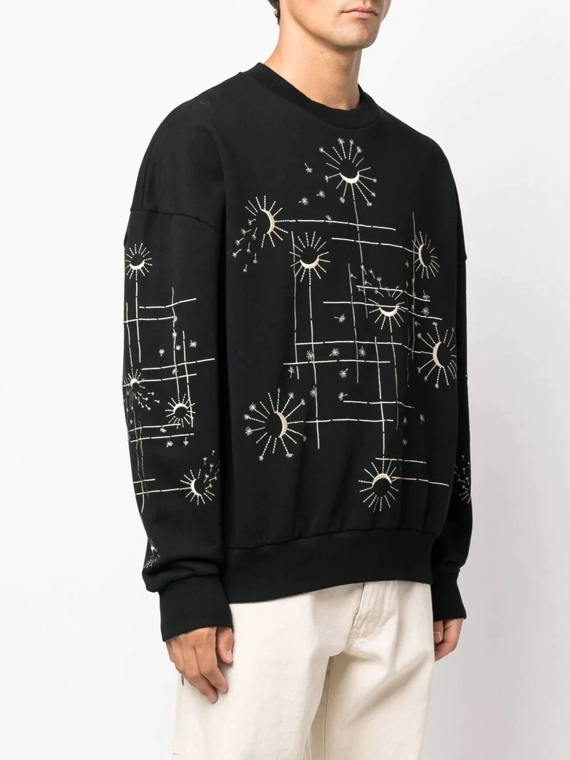 Henrik Vibskov Sun Moon Sweat - Black | Garmentory