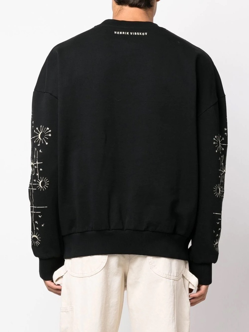Henrik Vibskov Sun Moon Sweat - Black | Garmentory
