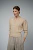 Andrada Cable Knit Cashmere Sweater - Beige Sparkle - Thumbnail 2