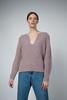 Santicler Kaya Notched Cashmere Sweater - Lilac - Thumbnail 3