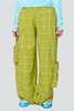 Collina Strada Lawn Cargo Pant -  Lime Plaid - Thumbnail 1