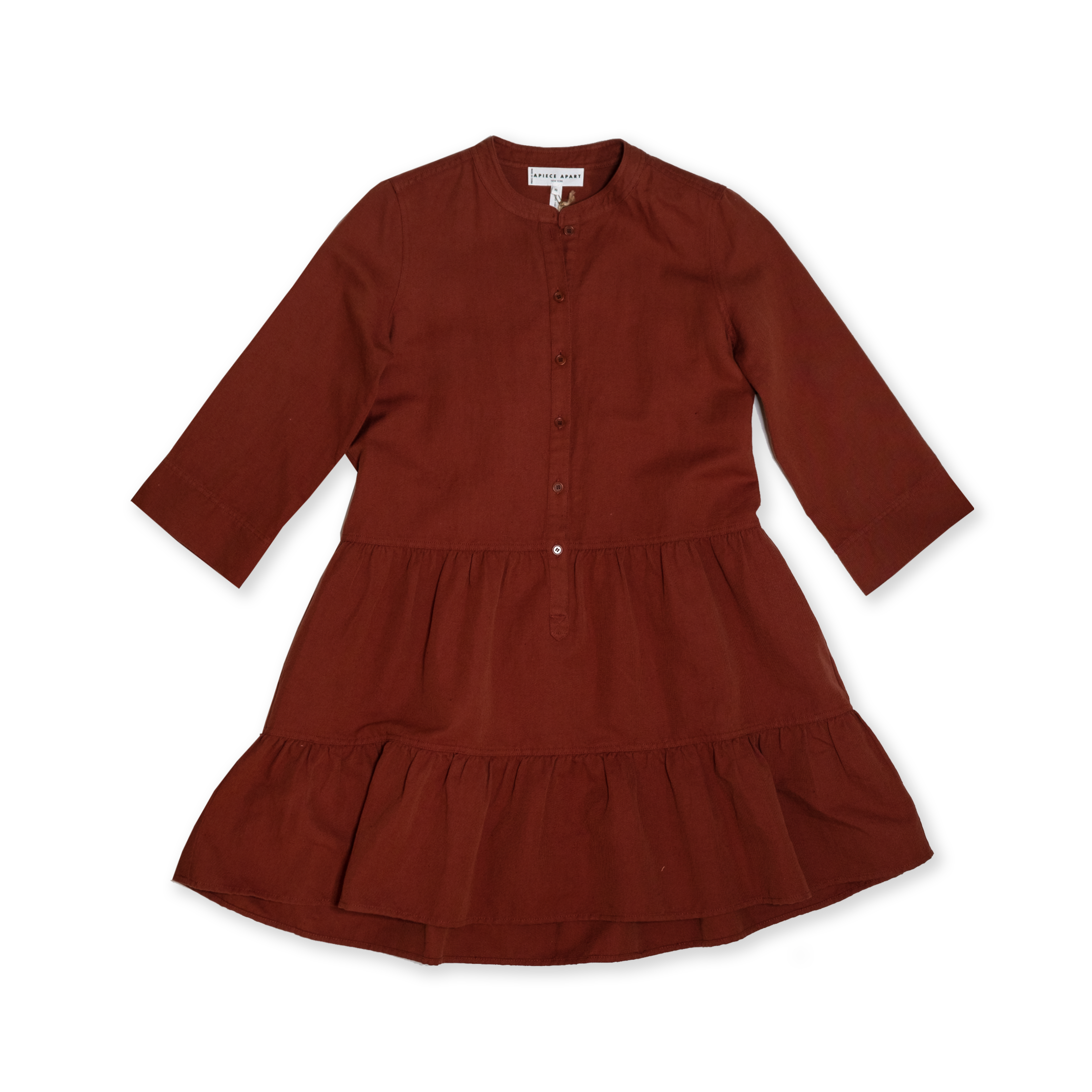 apiece apart maurino drop waist mini dress Apiece Apart Cream Linen Blend Maurino Drop Waist Mini Dress