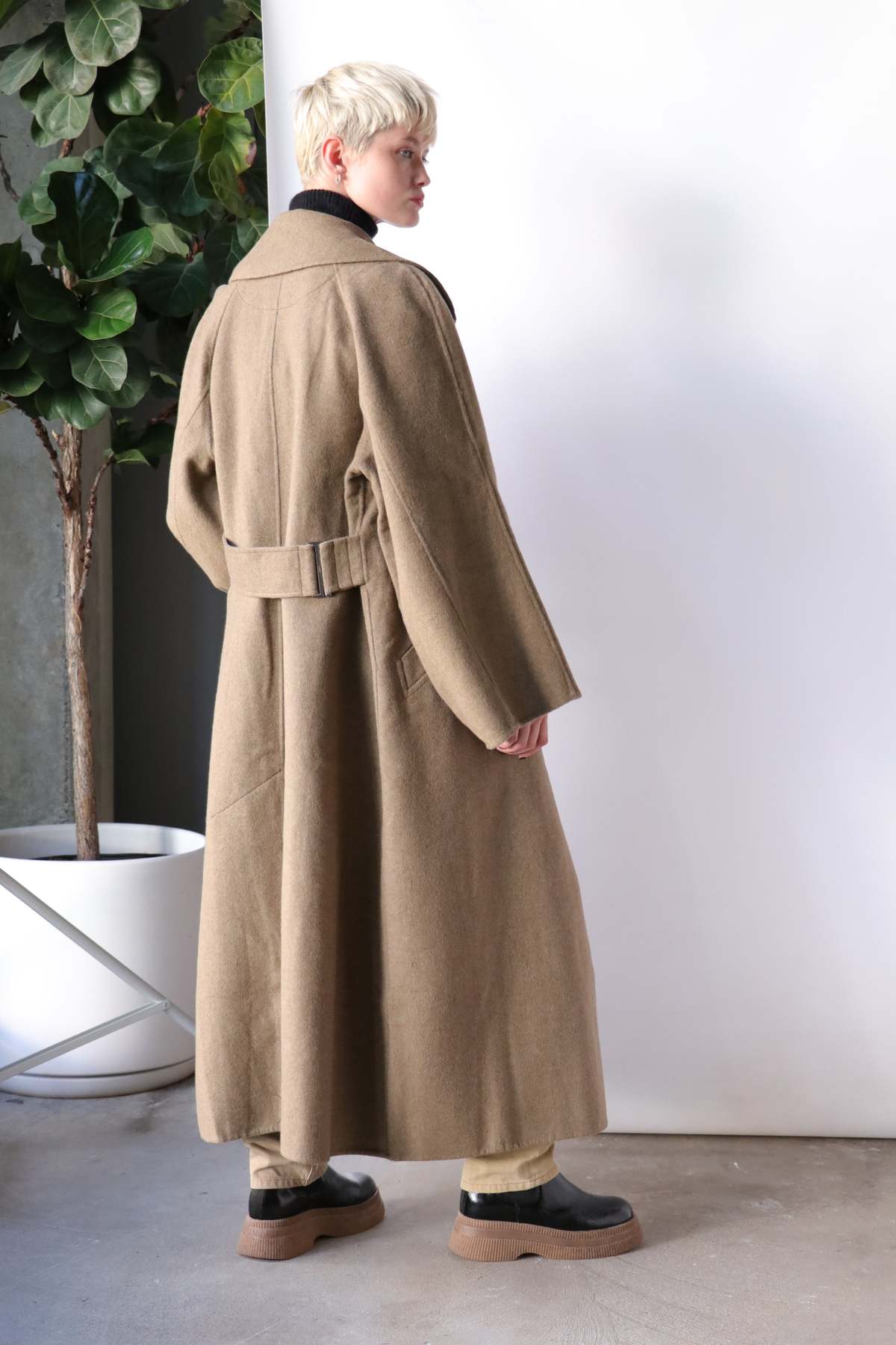 Ganni ベレー帽　 Petrified oak ベージュ GANNI - Ganni ベレー帽 Petrified oak ベージュの通販 by shop