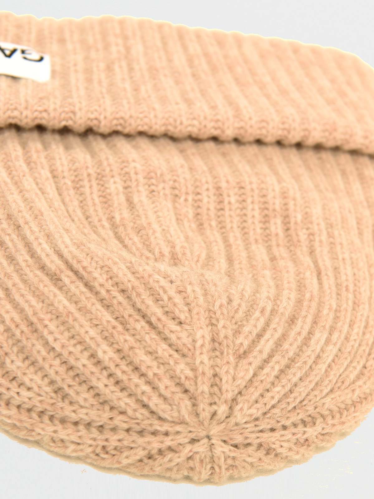 帽子 GANNI Rib Beanie \"BRAZILIAN SAND\" Ganni Structured Rib Beanie - Brazillian Sand | Garmentory
