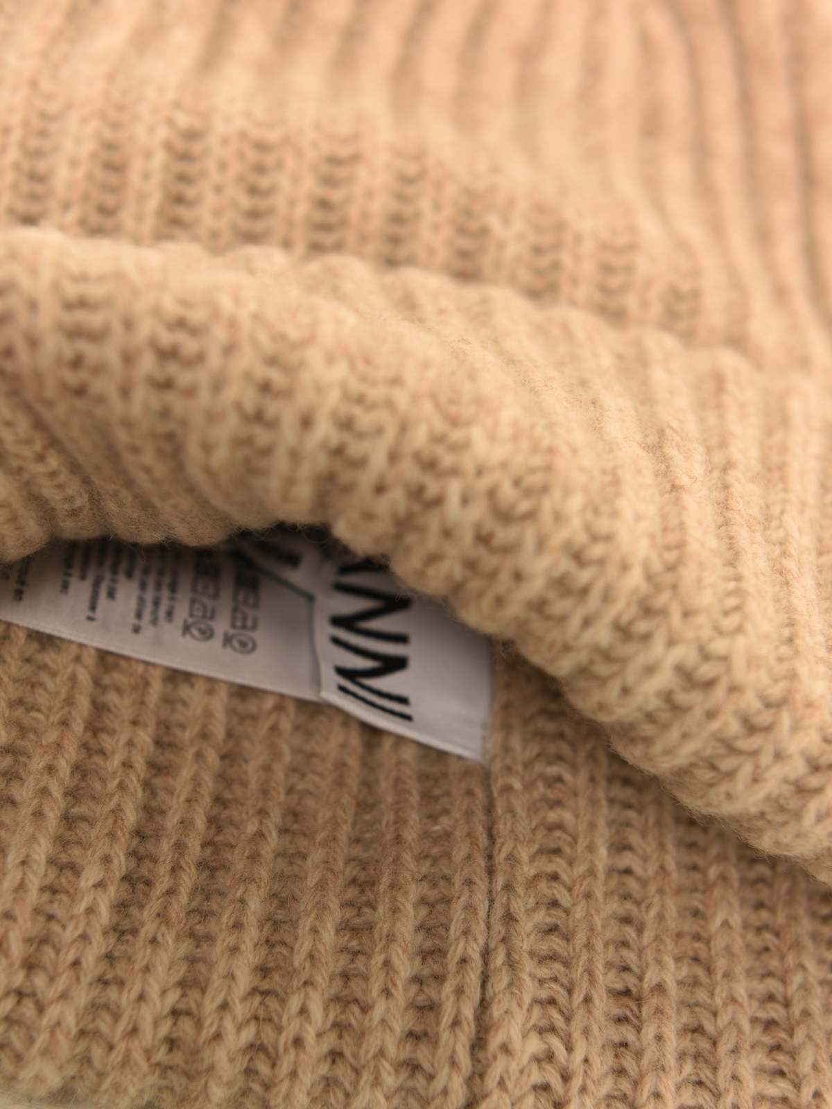 帽子 GANNI Rib Beanie \"BRAZILIAN SAND\" Ganni Structured Rib Beanie - Brazillian Sand | Garmentory