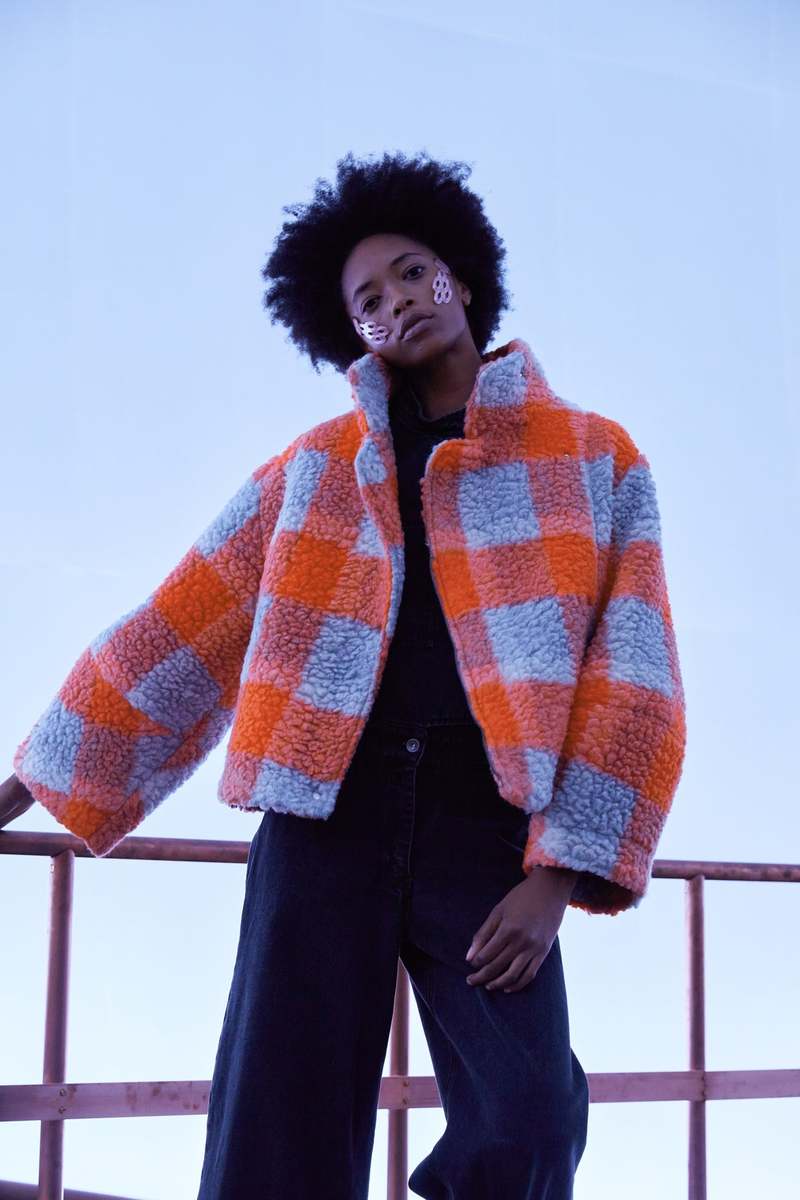 Henrik Vibskov Moon Short Jacket - Stone/Orange | Garmentory
