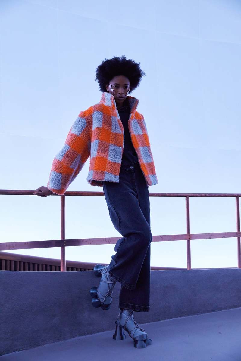 Henrik Vibskov Moon Short Jacket - Stone/Orange | Garmentory