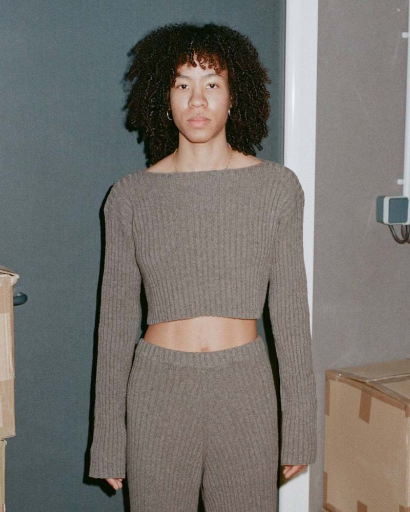 Baserange Macau Longsleeve Sweater - Brown Melange | Garmentory