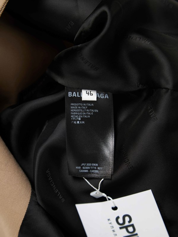 Balenciaga Double Breasted Blazer - Beige | Garmentory