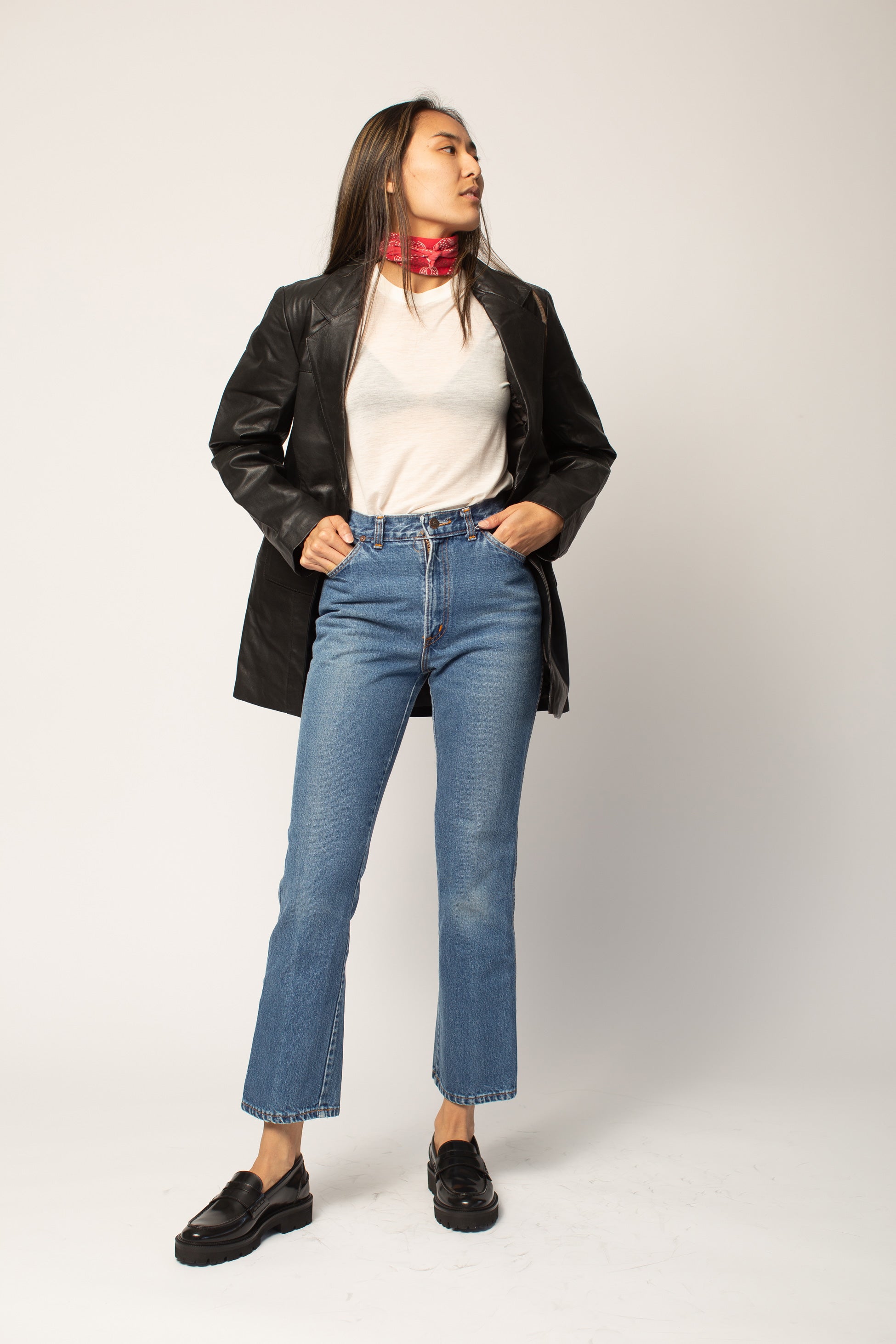 Frankie High Rise Straight Leg Jeans
