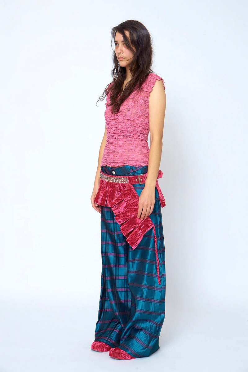 Collina Strada Charlotte Ruche Top - Bubble Pink