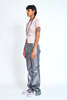 Collina Strada Puddle Flare Pants - Silver - Thumbnail 4
