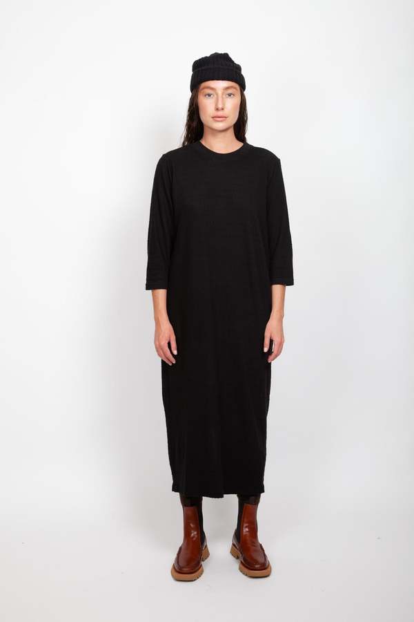 Gravel & Gold Abbey Dress - Black Swiss Dot