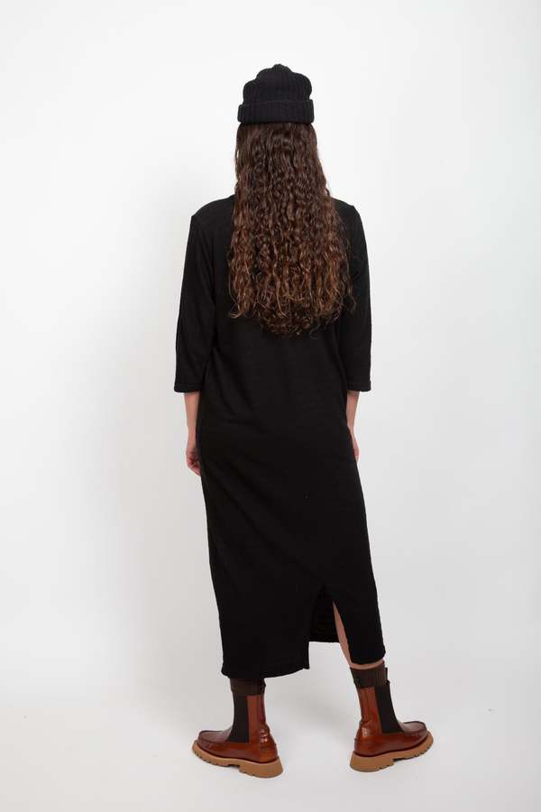 Gravel & Gold Abbey Dress - Black Swiss Dot