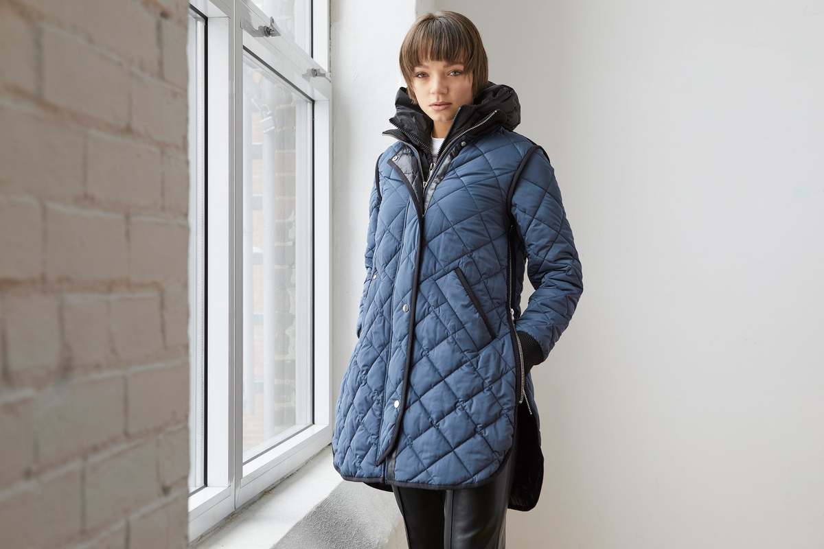 Adroit Libby Coat - Steel Blue - Image 1 of 3