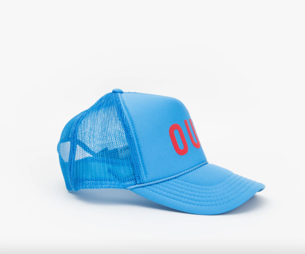 Clare V. Oui Trucker Hat Blue Clare V. Oui Trucker Hat — Aggregate Supply main image 3