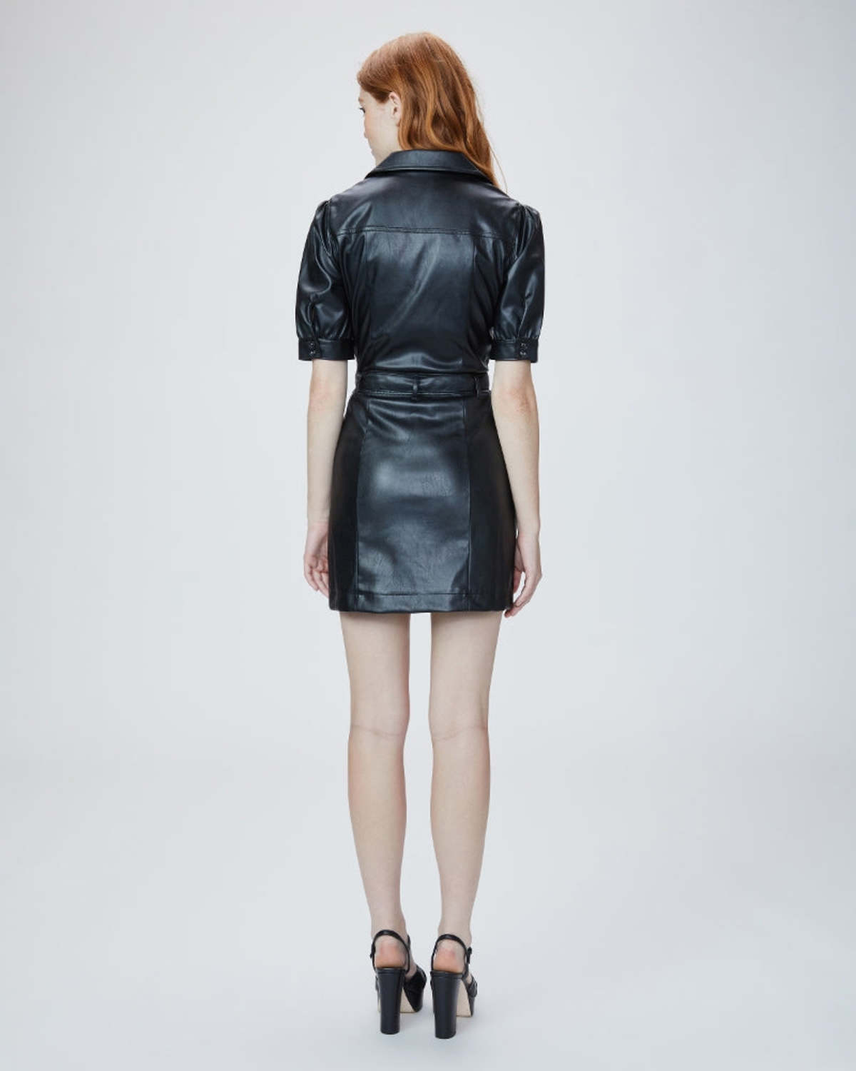 PAIGE Mayslie Vegan Leather Dress