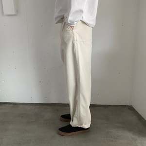 Still By Hand 10oz Denim Wide Pants - Black | Garmentory
