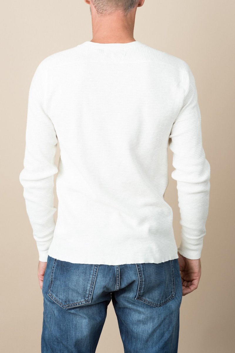【RRL】Textured Crewneck RRL - Textured Cotton Crewneck Waffle Knit Shirt – Louie