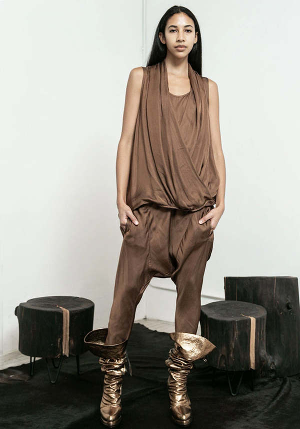 Nicholas K Jedda Leather Boots - Gold 